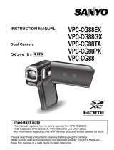 Sanyo VPC-CG88 User manual