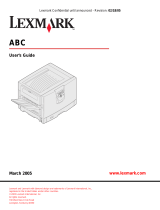 Lexmark International C920 SERIES User manual