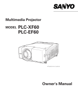Sanyo PLC-EF60 User manual