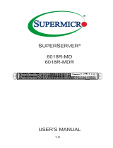 Supermicro SUPERSERVER 6018R-MDR User manual