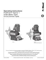 ProMinent Sigma/ 1 S1Ba Operating Instructions Manual