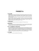 Albatron P4M800 Pro User manual
