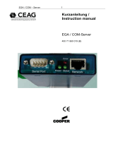 Cooper CEAG EGA / COM-Server User manual