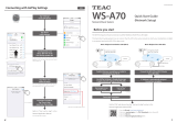 TEAC WS-A70 Quick start guide