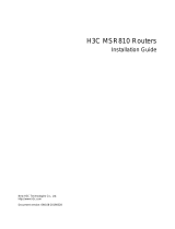 H3C MSR810 Installation guide