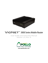 Apollo VioNet 3000 series User Manual And Instruction Manual
