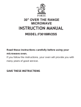 Forte  F3016MV2SS  Owner's manual
