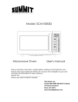Summit Commercial  SCM1000SS  Owner's manual