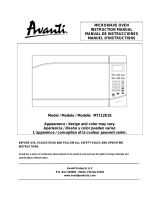 Avanti  MT112K3S  User manual