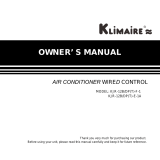 Klimaire KJR-12B User manual