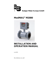 Badger Meter ModMAG M2000 User's Installation And Operation Manual