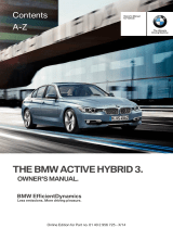 BMW ActiveHybrid 3 Owner's manual