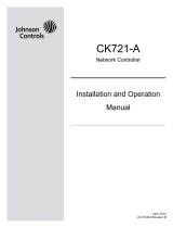 Johnson Controls CK721-A Operating instructions