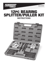 Fairmount Tools 12 Piece Bearing Splitter Puller Kit Operating instructions