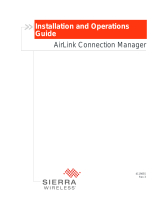 Sierra Wireless AirLink Connection Manager Operating instructions