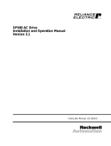 Rockwell Automation Reliance SP500 Operating instructions