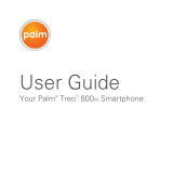 Palm Treo 800w User manual