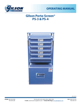 Gilson Porta-Screen PS-4 Operating instructions