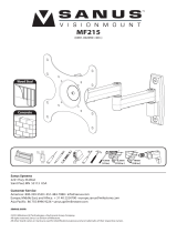 Sanus VisionMount MF215 User manual