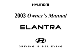 Hyundai 2003 Elantra Owner's manual