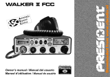 PRESIDENT WALKER II FCC Owner's manual