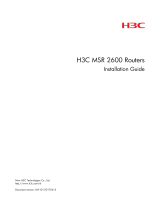 H3C MSR 26-00-10 Installation guide