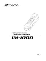 Topcon IM-1000 User manual