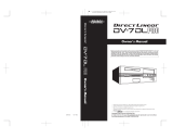 Edirol Direct Linear DV-7DL Pro Owner's manual