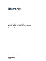 Tektronix MSO58LP Printable Help