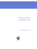 F-SECURE POLICY MANAGER PROXY - Administrator's Manual