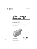 Sony CCD-TR555 User manual