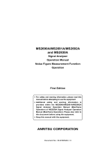 Anritsu MS2692A Operating instructions