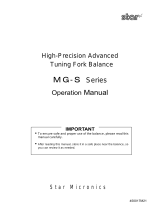 Star Micronics MG-S Series Operating instructions