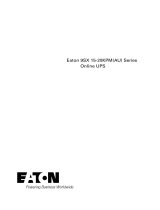 Eaton 9SX 15KPM Serie User manual
