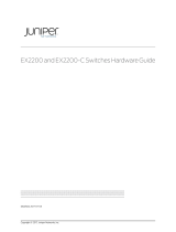 Juniper EX2200 Series User manual