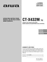 Aiwa CT-X432M Operating Instructions Manual