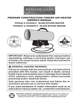ProCom Heating PCFA60V-C User manual
