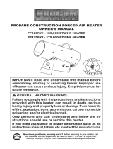 ProCom Heating PP125FAV User manual