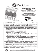 ProCom Heating MD2TPA User manual