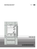 Liebherr ECBN 5066 PremiumPlus with door hinges on the left Owner's manual