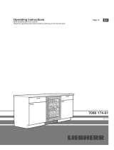 Liebherr UWTes 1672 Vinidor Operating instructions