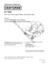 Simplicity ZT 7000 (GENERATION 2) MULTI-LANGUAGE OPERATOR'S MANUAL & PARTS MANUAL User manual