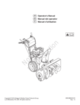 Simplicity SNOWTHROWER, DUAL-STAGE, NON-BRANDED User manual
