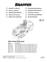 Simplicity SNAPPER RDLT CE, REAR DISCHARGE LAWN TRACTOR AND MOWER DECK User manual