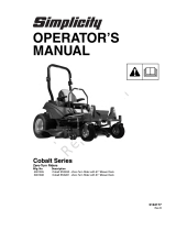 Simplicity Cobalt Series User manual