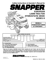 Snapper LT145H38HBV User manual