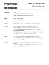 Simplicity SS5200R User manual