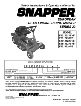 Simplicity SAFETY INSTRUCTIONS & OPERATOR'S MANUAL FOR SNAPPER EUROPEAN REAR ENGINE RIDING MOWER SERIES 23 User manual