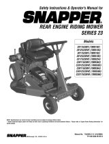 Simplicity SAFETY INSTRUCTIONS & OPERATOR'S MANUAL FOR SNAPPER REAR EEGINE RIDING MOWER SERIES 23 User manual