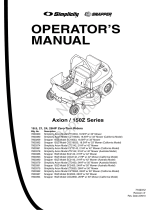 Simplicity OPERATOR'S MANUAL FOR DOMESTIC AXION / 150Z SERIES ZERO TURN MOWERS User manual